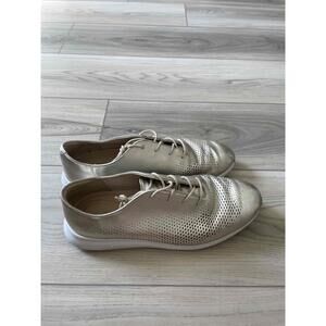 Cole Haan Gold 2Zerogrand Lace Up Oxford Sneakers Size‎ 8B